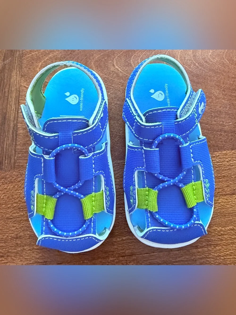 See Kai Run Callan bold blue water proof sandals